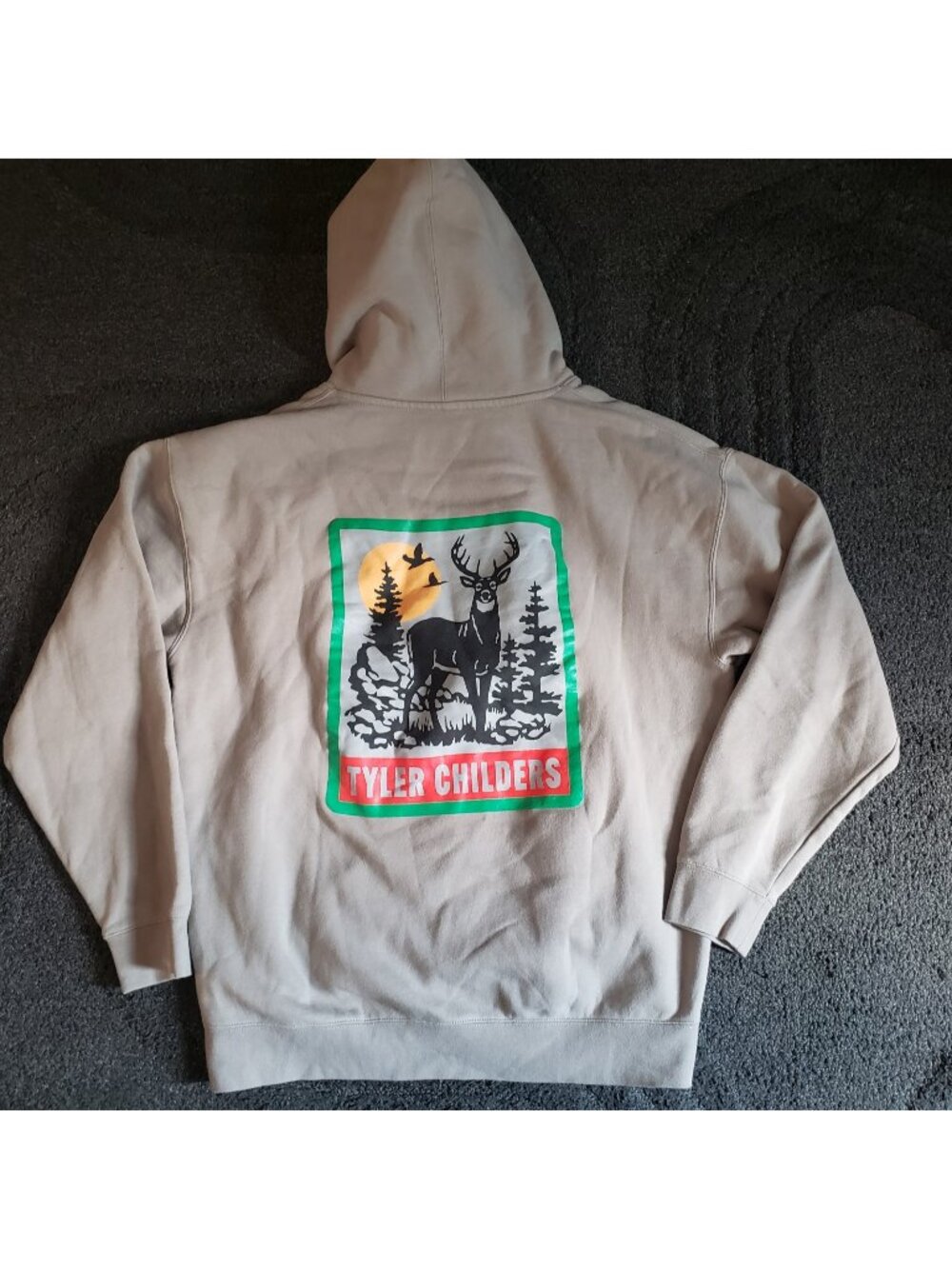 Tyler Childers Deer Tan Hoodie Size XL TC Patch